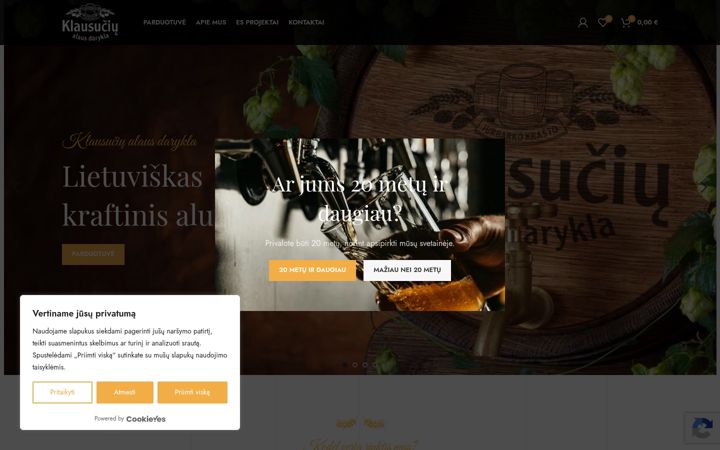 Screenshot of klausuciualus.lt