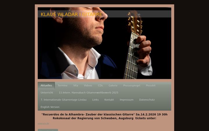 Screenshot of klauswladar.com