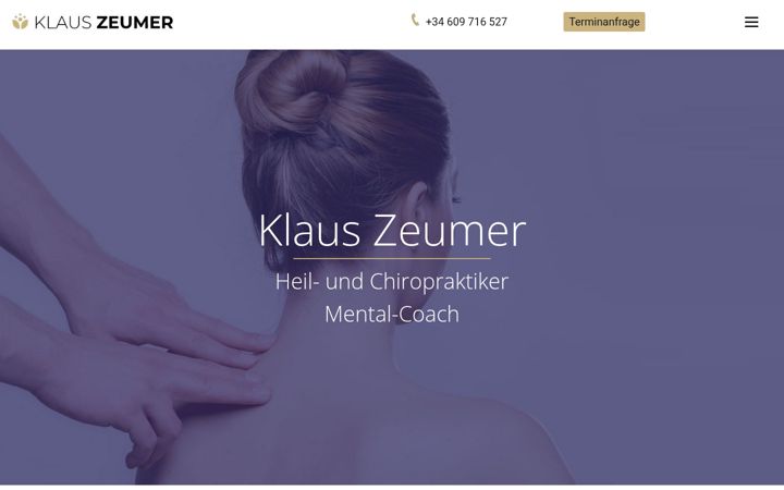 Screenshot of klauszeumer.com