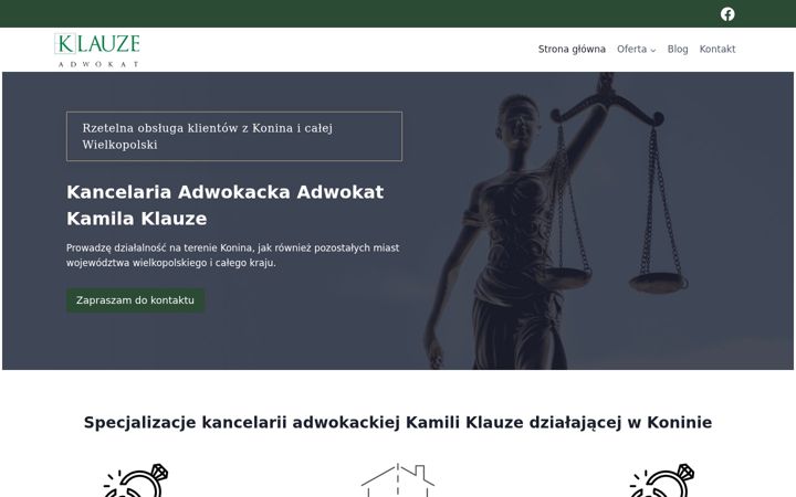 Képernyőkép: klauzeadwokat.pl