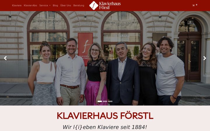 Screenshot of klavierhaus-foerstl.at