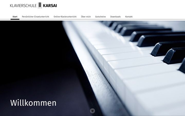 Screenshot of klavierschule-karsai.com
