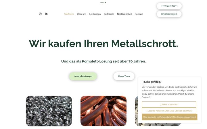 Screenshot of klawek.com