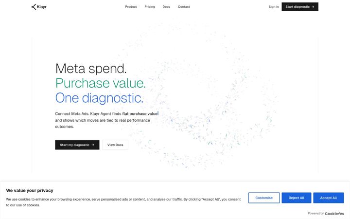 Screenshot of klayrai.com