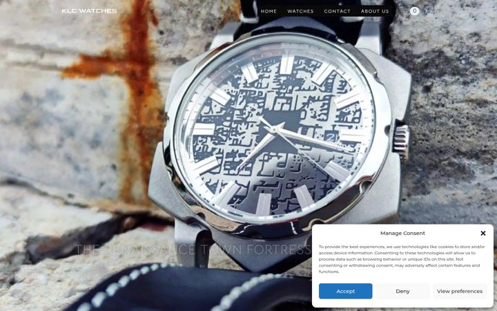 Screenshot of klcwatches.com