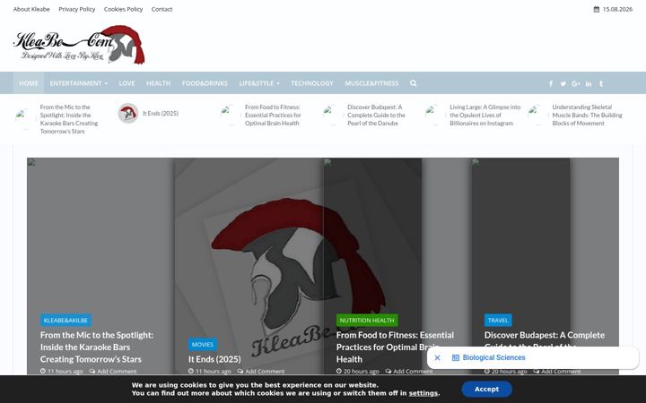 Screenshot of kleabe.com