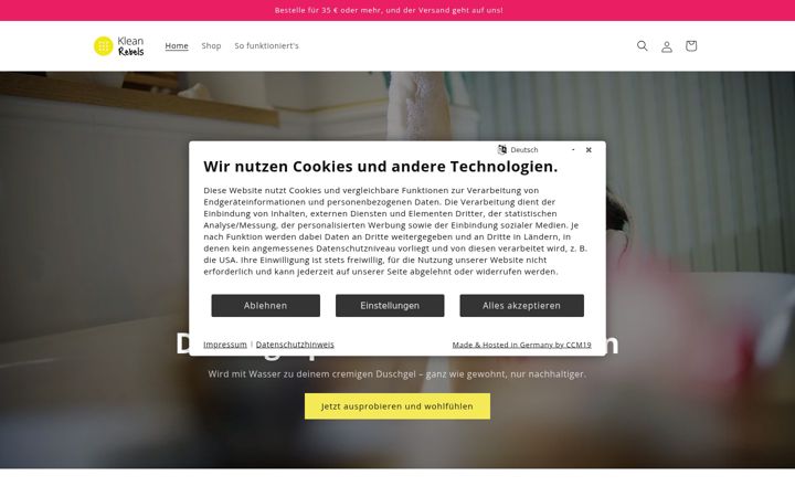Screenshot of kleanrebels.com