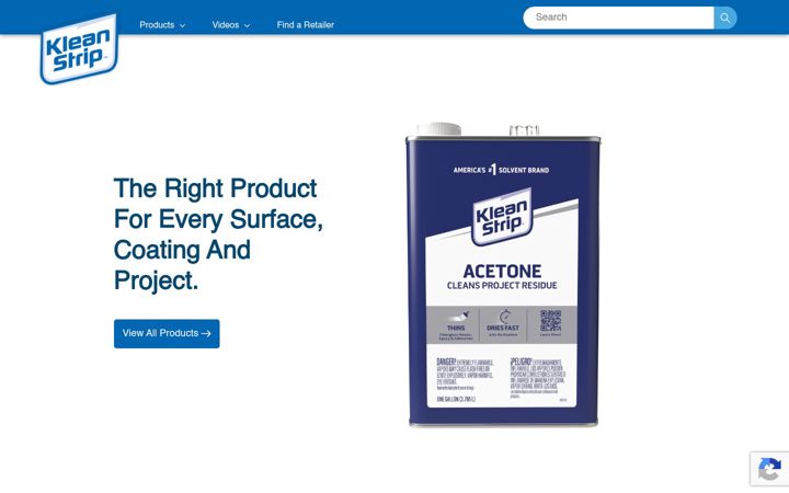 Screenshot of kleanstrip.com