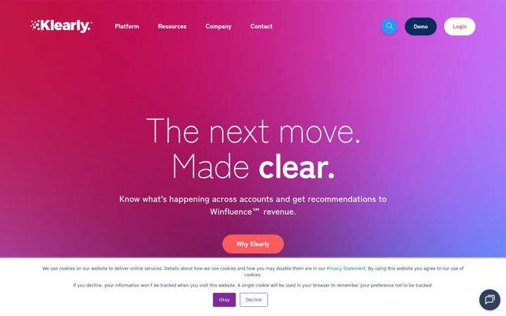 Screenshot of klearly.com
