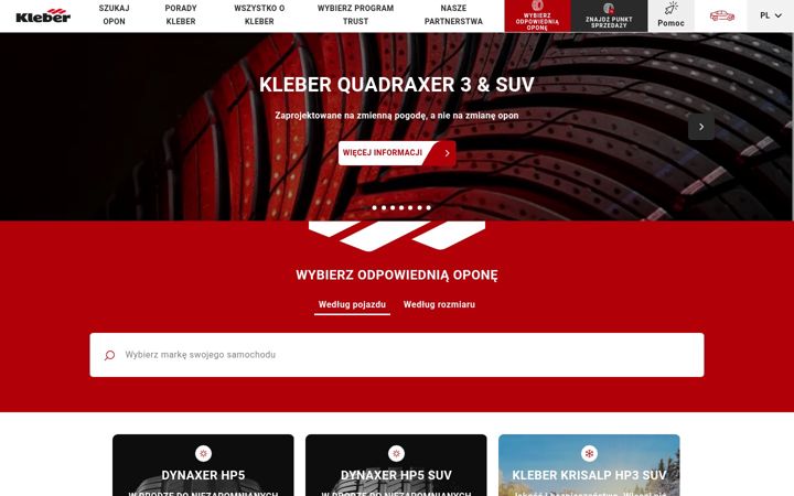 Screenshot of kleber.pl