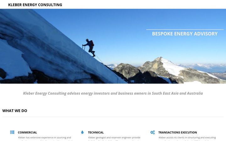 Screenshot of kleberenergy.com