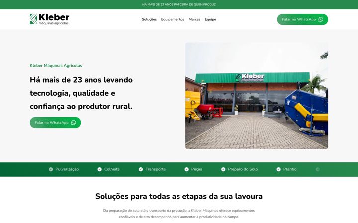 Képernyőkép: klebermaq.com.br