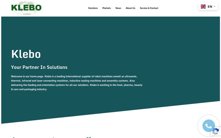 Screenshot of klebosales.com