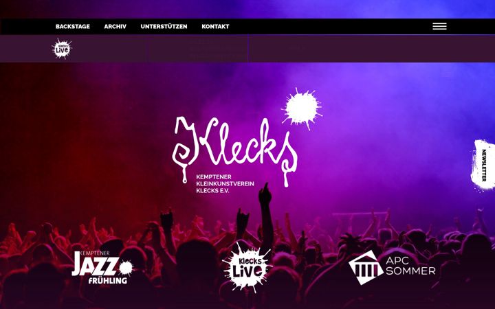 Screenshot of klecks.de