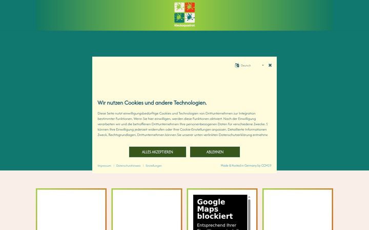 Screenshot of klecksquadrat.de