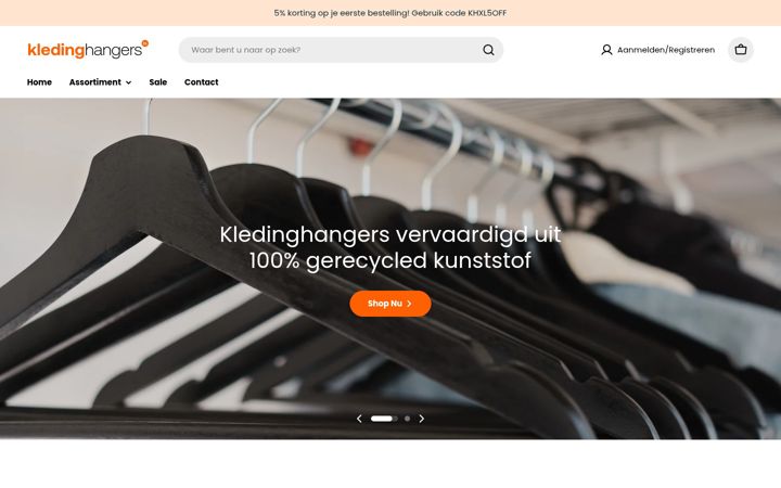 Skærmbillede af kledinghangersxl.be