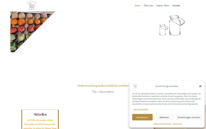 Screenshot of kleebachtalerhof.de