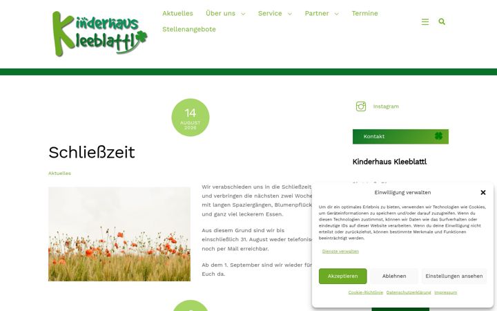 Screenshot of kleeblattl.de