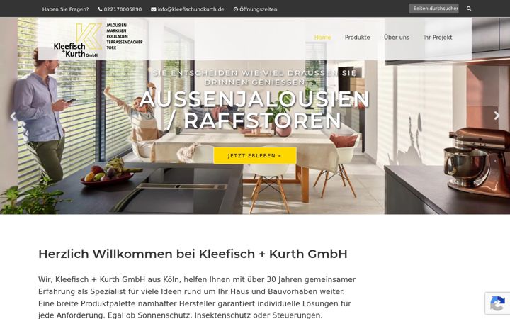 Screenshot of kleefischundkurth.de