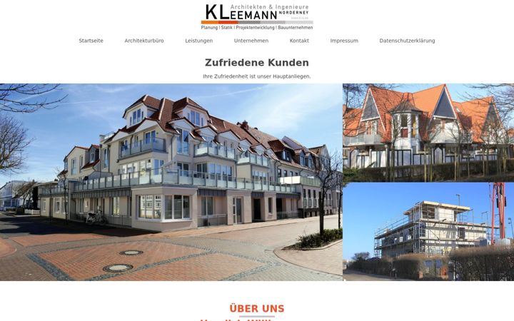 Screenshot of kleemann-neybau.de