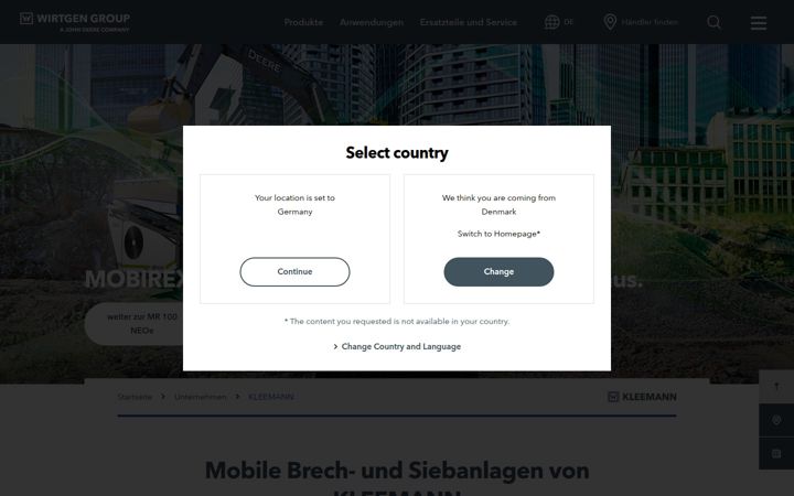 Screenshot of kleemann.info