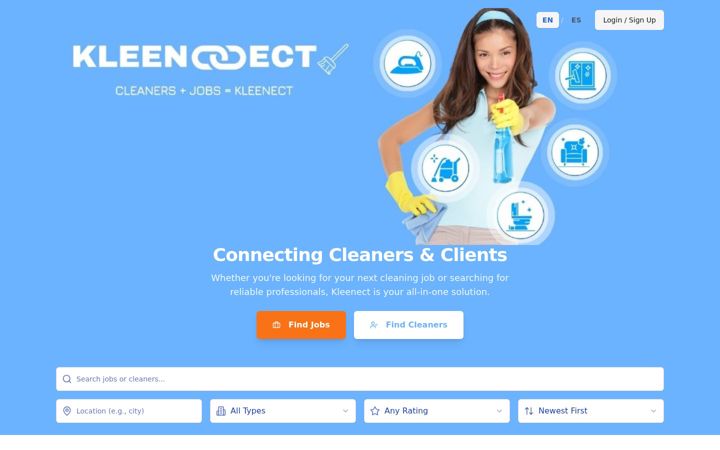 Képernyőkép: kleenect.com