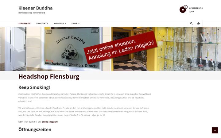 Screenshot of kleenerbuddha.de