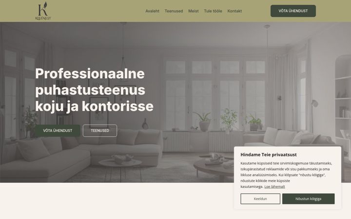 Screenshot of kleenest.ee