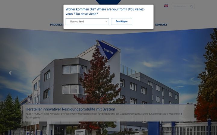 Screenshot of kleenpurgatis.de
