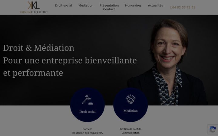 Screenshot of klefort.fr
