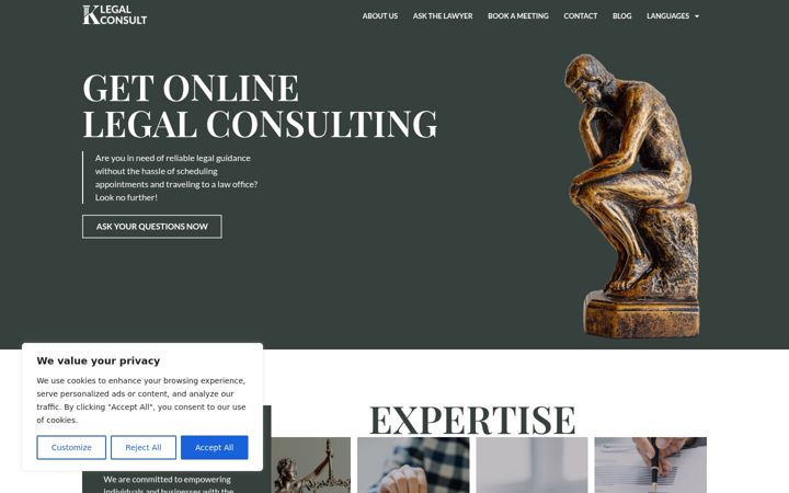 Screenshot of klegalconsult.com