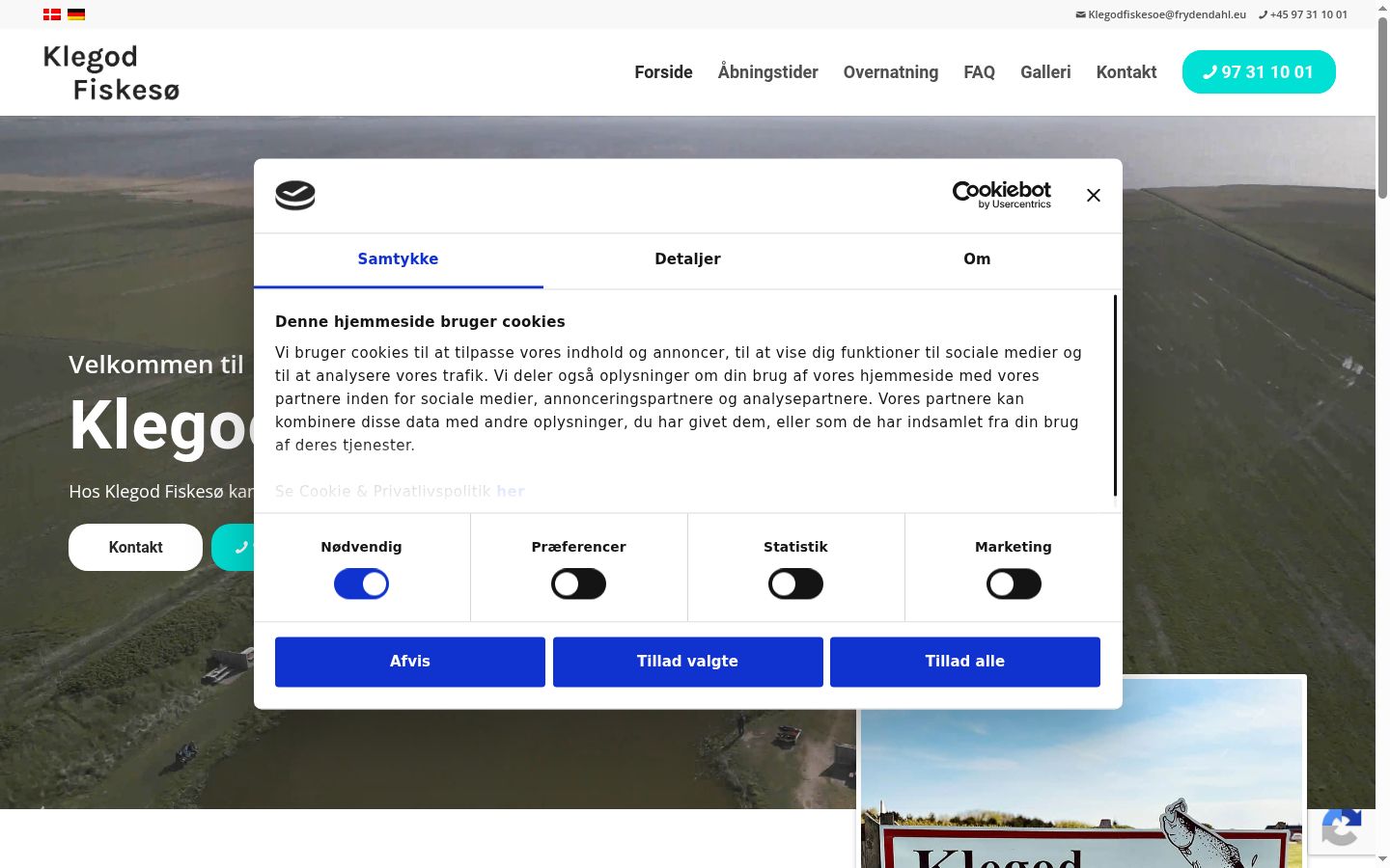 Sutikimo reklamjuostės, rodytos prieš bet kokią sąveiką, ekrano kopija