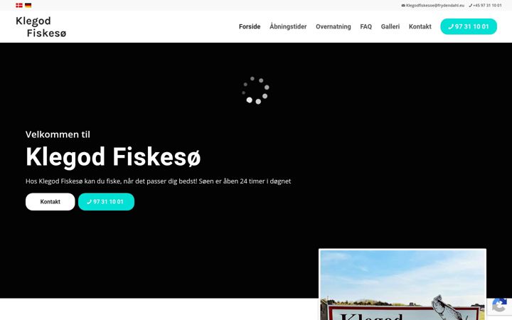 Screenshot of klegodfiskesoe.dk