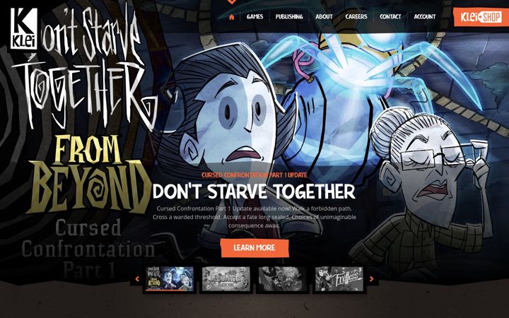 Snímek obrazovky klei.com