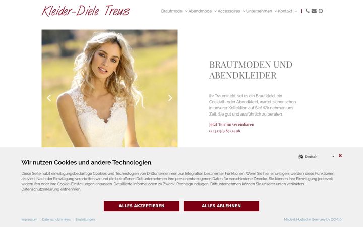 Screenshot of kleiderdiele.de