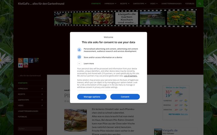 Screenshot of kleigafo.de