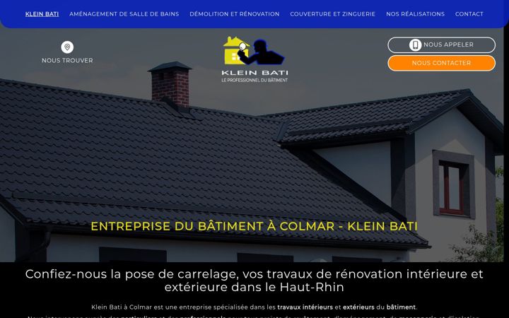 Screenshot of klein-bati.fr