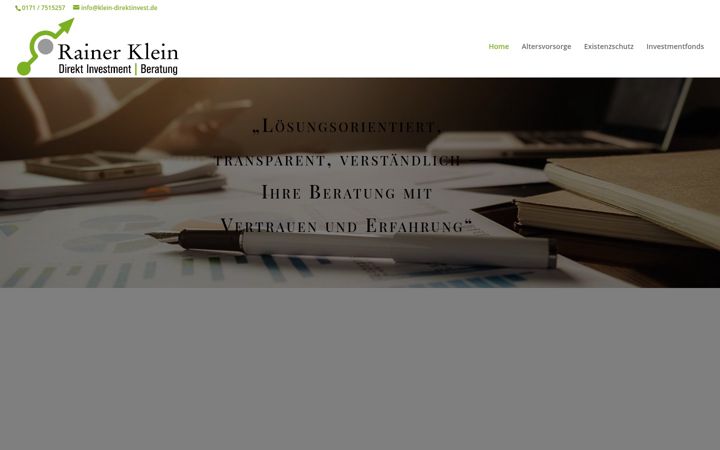 Screenshot of klein-direktinvest.de