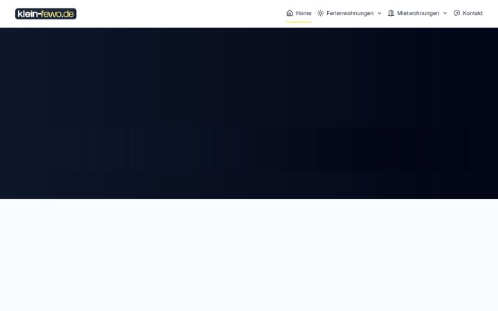 Screenshot of klein-fewo.de