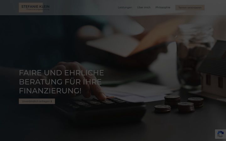 Screenshot of klein-finanzierungsberatung.de