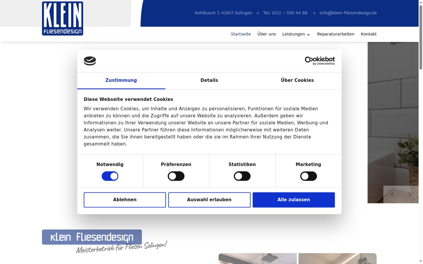 Zrzut ekranu banera zgody wyświetlanego przed jakąkolwiek interakcją