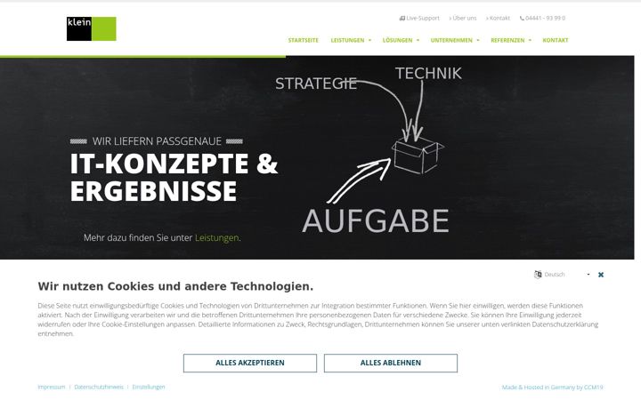 Screenshot of klein-it.de