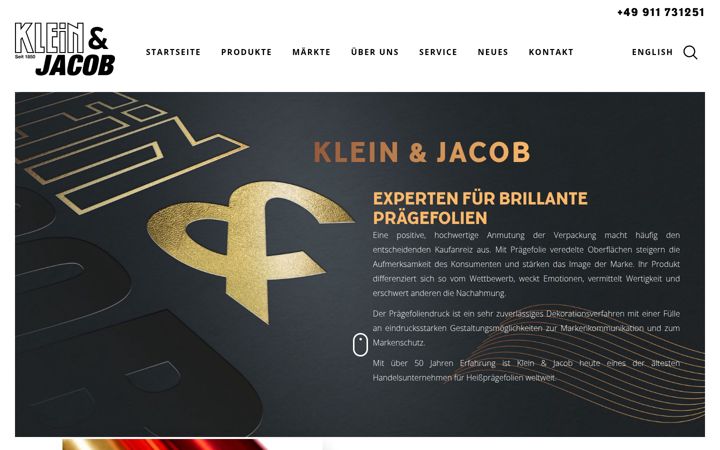 Screenshot of klein-jacob.de