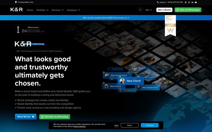 Screenshot of klein-rose.com