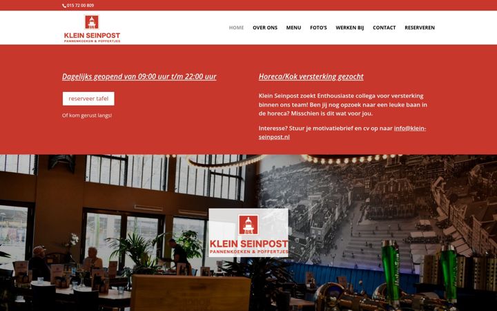 Screenshot of klein-seinpost.nl