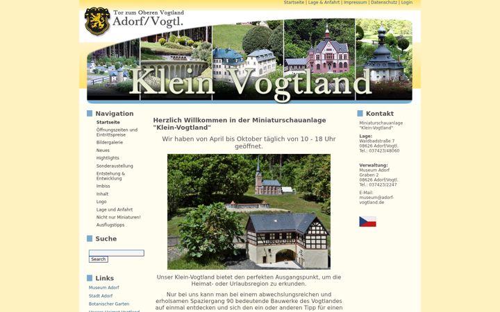 Screenshot of klein-vogtland.de