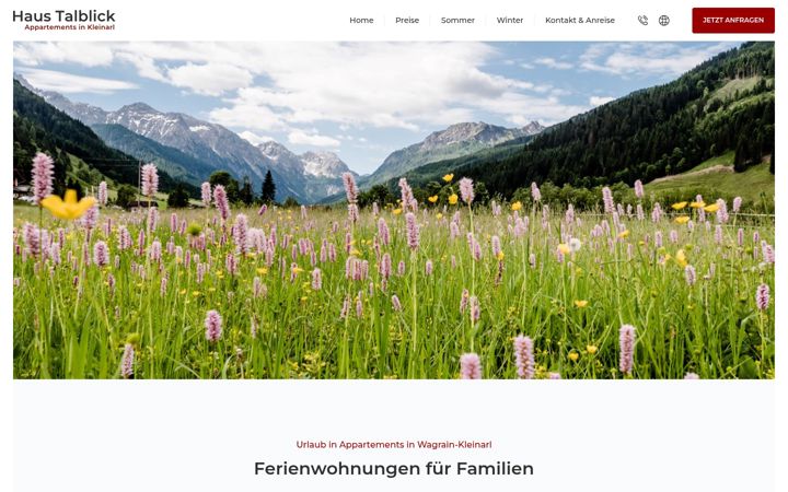 Screenshot of kleinarl-talblick.at