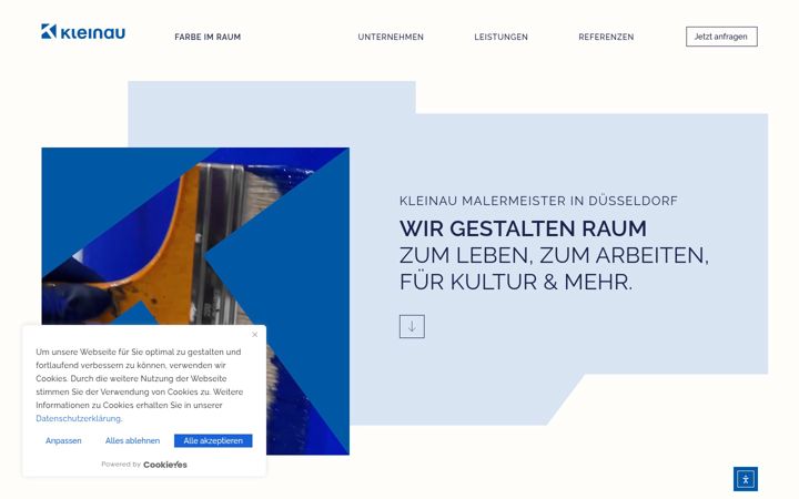 Screenshot of kleinau-malermeister.de