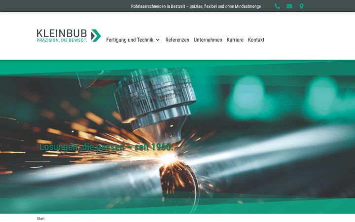 Screenshot of kleinbub-gmbh.de