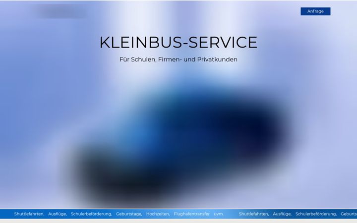 Screenshot of kleinbus-helbig.de